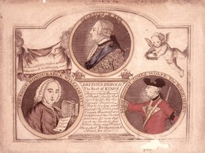 Britten aanschouw de beste van koningen..., 1762 door English School
