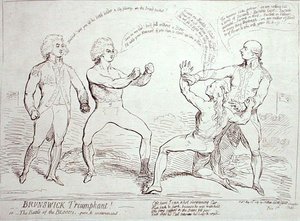 Brunswick Triumphant! gepubliceerd door J. Aitken in 1789 door English School