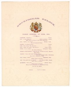 Concert in Buckingham Palace, 13 juni 1890 door English School