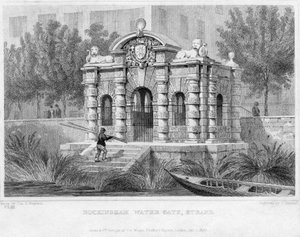 Buckingham Water Gate, Strand, 1830