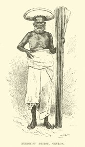 Boeddhistische priester, Ceylon door English School