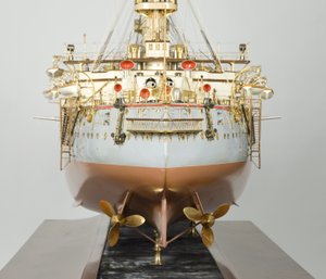 Model van Japans slagschip 