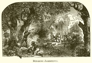De bouw van Jamestown door English School