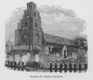 Burgh St Peter Kerk (gravure)