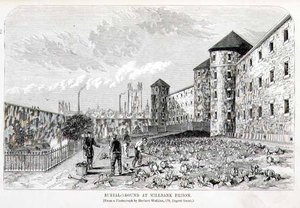 Begraafplaats bij Millbank Prison, uit 