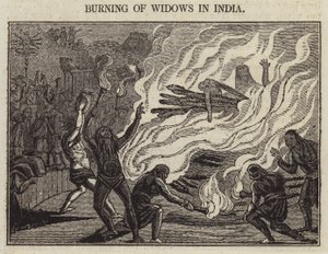 Verbranding van Weduwen in India