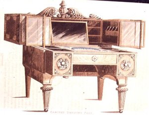 Kast kaptafel, plaat 136 uit Ackermann