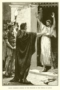 Caesar neemt de schat in de tempel van Saturnus in bezit door English School