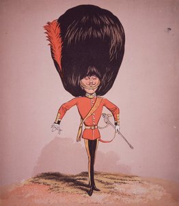 Karikatuur van Coldstream Guards Officer, uit 