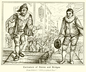 Karikatuur van Sterne en Bridges door English School