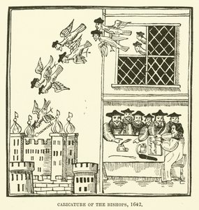 Karikatuur van de bisschoppen, 1642 door English School