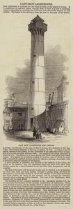 Gietijzeren Vuurtoren voor Ceylon (gravure) door English School