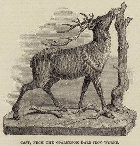 Gietwerk, van de Coalbrook Dale IJzerwerken (gravure) door English School