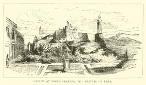 Kasteel in Porto Ferrajo, de hoofdstad van Elba door English School