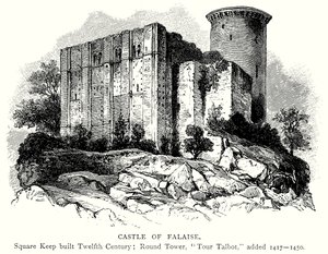 Kasteel van Falaise (gravure)