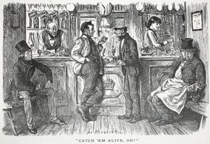 Vang ze levend, oh!, illustratie uit Punch