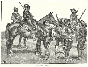 Cavaleristen (gravure) door English School