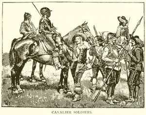 Cavalier Soldaten door English School