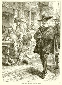 Cavaliers en Puriteinen, 1600 door English School