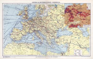 Centraal- en Zuid-Europa, commercieel (kleur litho) door English School