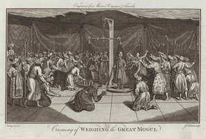 Ceremonie van het wegen van de Grote Mogol