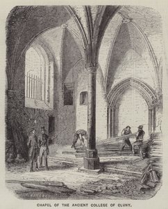 Kapel van het Oude College van Cluny (gravure) door English School