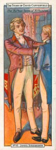 Personages uit David Copperfield: James Steerforth (kleurenlitho) door English School