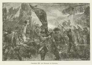 Karel XII van Zweden in de strijd
