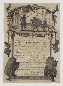 Schoorsteenvegers, Thomas Tattenham, handelskaart