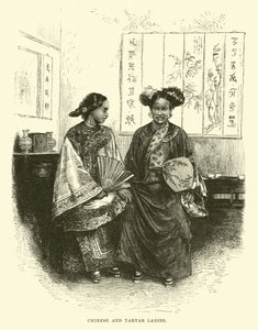 Chinese en Tartaarse Dames door English School