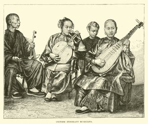 Chinese rondtrekkende muzikanten door English School