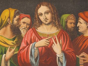Christus in discussie met de dokters door English School