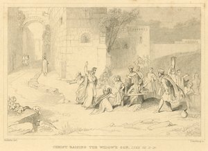 Christus wekt de zoon van de weduwe op, Lucas VII