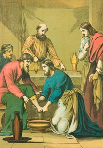 Christus wast de voeten van zijn discipelen door English School