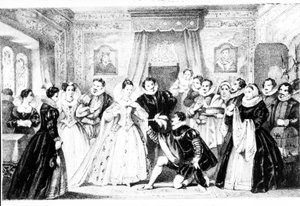 Kerstmis aan het hof van koningin Elizabeth I door English School