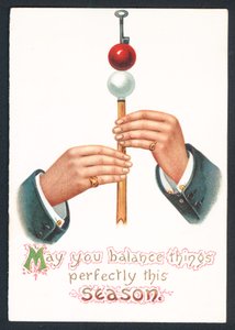Kerstkaart - Moge je alles perfect in balans houden dit seizoen door English School