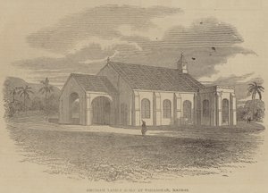 Kerk onlangs gebouwd in Vizianagram, Madras door English School