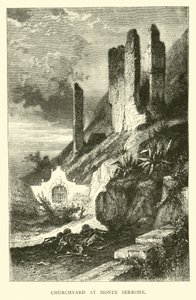 Kerkhof bij Monte Serrone