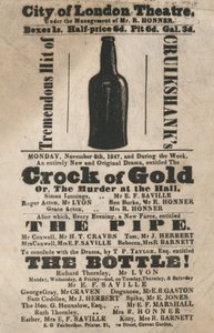 City of London Theatre, advertentie, 1847