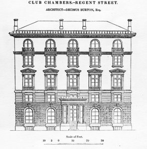Club Chambers, Regent Street, 1839 door English School