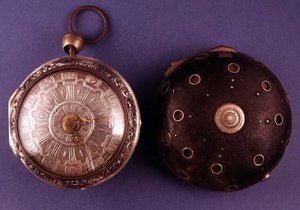 Koetsklok, met alarm en herhaling, door Cabrier uit Londen, ca. 1775 door English School