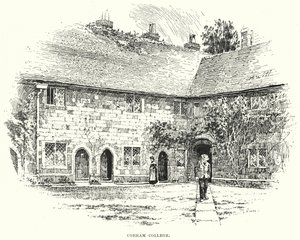 Cobham College (gravure) door English School