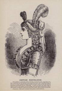 Coiffure Merveilleuse (gravure) door English School