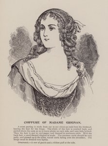 Coiffure van Madame Grignan (gravure)