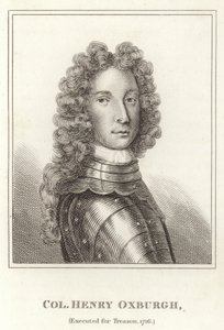 Kolonel Henry Oxburgh, Geëxecuteerd voor Verraad, 1716 door English School