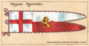 Slede vlag van commandant Evans door English School
