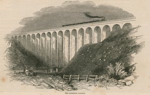 Voltooiing van de Zuid-Oostelijke Spoorweg: Het Folkstone Viaduct door English School