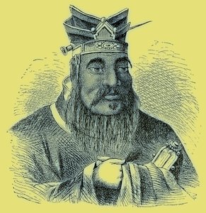 Confucius, illustratie uit The Illustrated History of the World, gepubliceerd ca. 1880