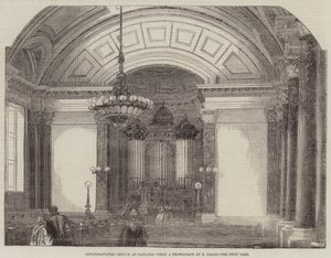 Congregational Church in Saltaire (gravure) door English School