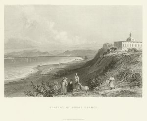 Klooster van de berg Karmel, 1837 door English School